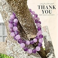 Vista 9 de Stretch Bracelets, Natural Gemstones Amethyst, Citrine, Rose Quartz, Clear Crystal Quartz, Moomstone Peridot Teger Eyes, Handmade Gift for Women and
