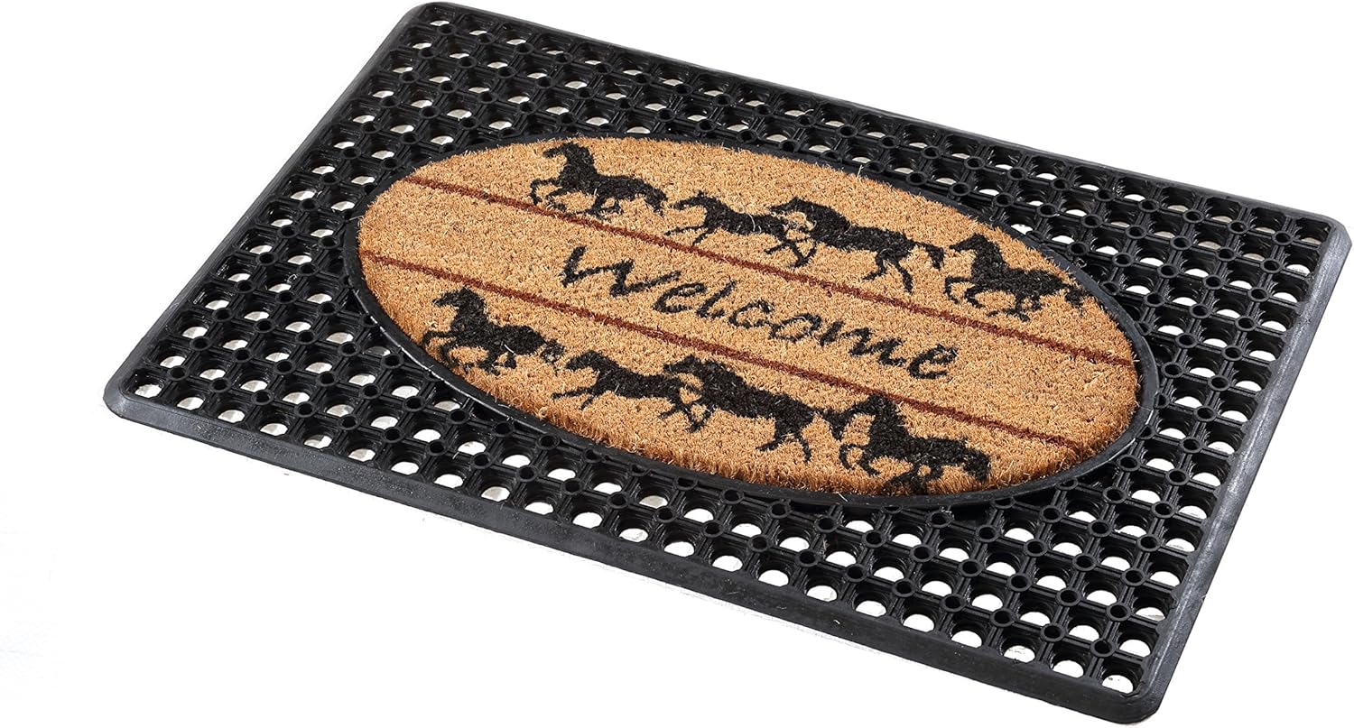 FLEXGARD IM20X30RINGWH Coco/Rubber Entrance Mat with