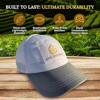 Beekeeper Hat - Baseball Cap Style - Bee Protective Gear - Bee Keeping Cap for Men & Women