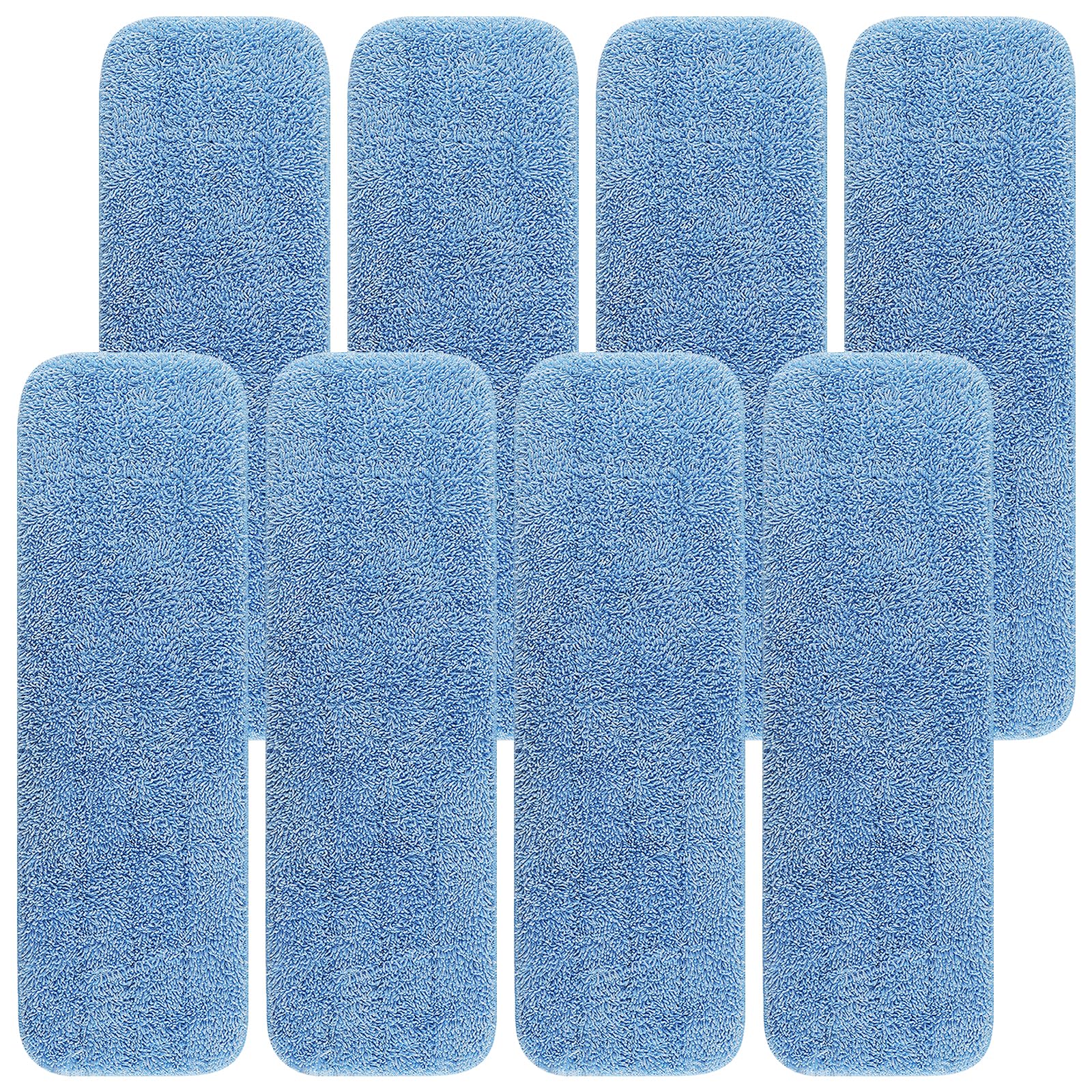 20 inch Microfiber Mop Replacement for Rubbermaid Commercial: Commercial Microfiber Dust Mop Refills Reusable Wet&Dry Mop Refills Fit for Any Microfiber Flat Mop System 18
