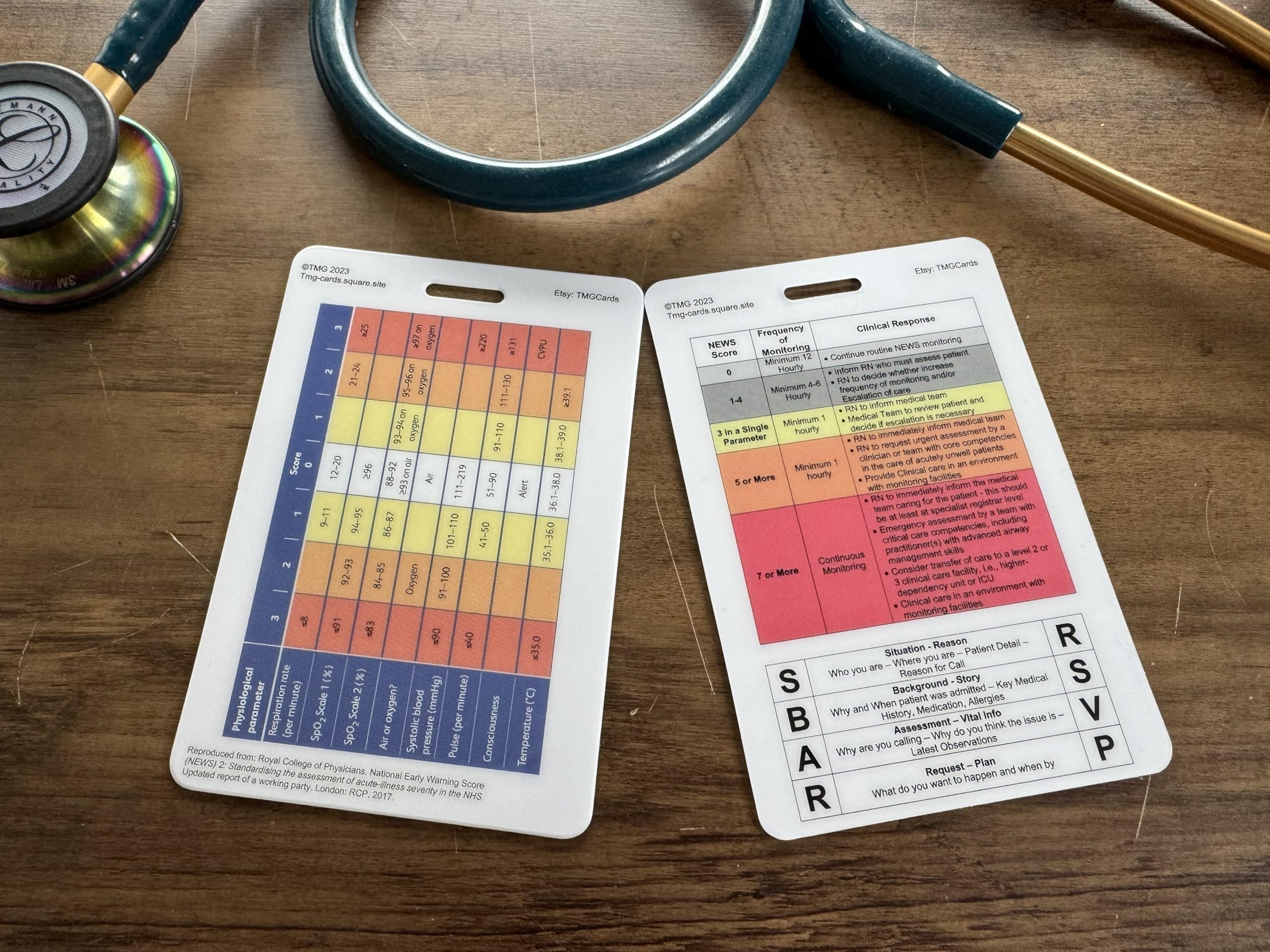 Set of 9 Healthcare, Medical, Nursing Educational Reference Cards. Durable, Wipe Clean Reference Cards for Nurses Paramedics - Image 3