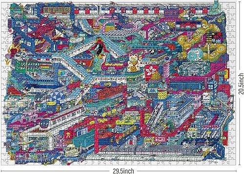 Miniatura 8 de Antelope - Rompecabezas de 1000 piezas para adultos, rompecabezas de cibernética de 1000 piezas, forma única, creativo, innovador rompecabezas