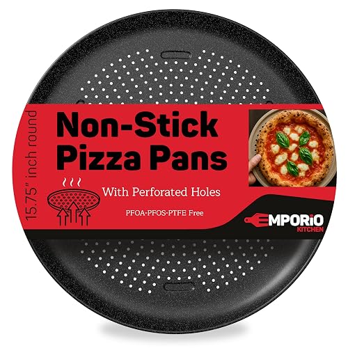 Emporio Kitchen Pizza Baking Pan 15.75-Inch Gray