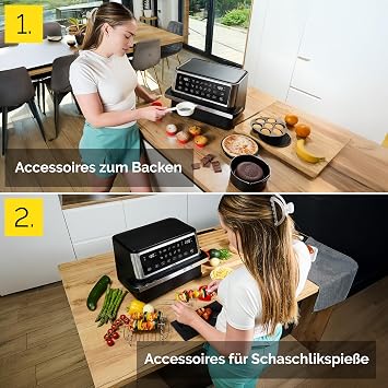 Yoer Hot Air Fryer 11L Airfryer 6-in-1 12 Automatic Programmes