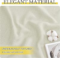 Vista 5 de NICETOWN Cortinas opacas de 24 pulgadas de largo, cortinas de media ventana con ojales, cenefas de ventana pequeñas de bloque de luz para armario