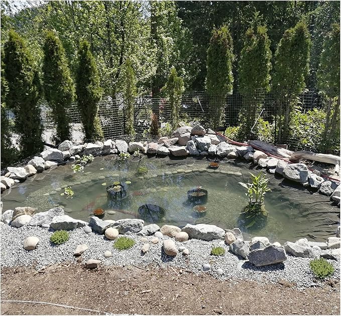 Image ZhHOME Pond Skins Pond Liner, Durable Outdoor Garden 3×3m Seam Tape Fish Pond Liner PVC - Fish and Plant Friendly for Koi Ponds,Streams, Water Gardens and Fountains(Size:9x9m(29.5x29.5ft),Color:20S) Image ZhHOME Pond Skins Pond Liner, Durable Outdoor Garden 3×3m Seam Tape Fish Pond Liner PVC - Fish and Plant Friendly for Koi Ponds,Streams, Water Gardens and Fountains(Size:9x9m(29.5x29.5ft),Color:20S)