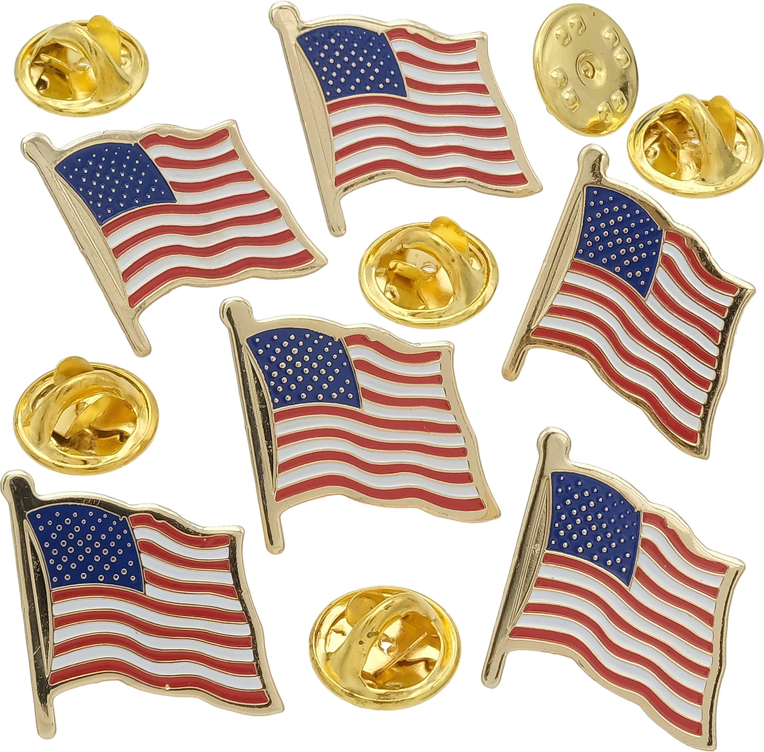 American Flag Pin 6Pcs