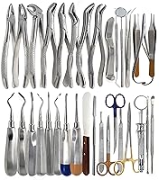 Vista 1 de Premium Quality 77 Pcs Dental Oral Extraction Extracting Forceps Elevators Instruments Set Kit