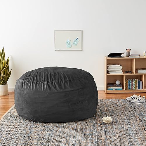 Miniatura 22 de Chill Sack - Funda para puf Microgamuza - Carbón - Solo funda,Microsuede - Chocolate - Solo funda,Microsuede - Azul marino - Solo funda,Guijarro -