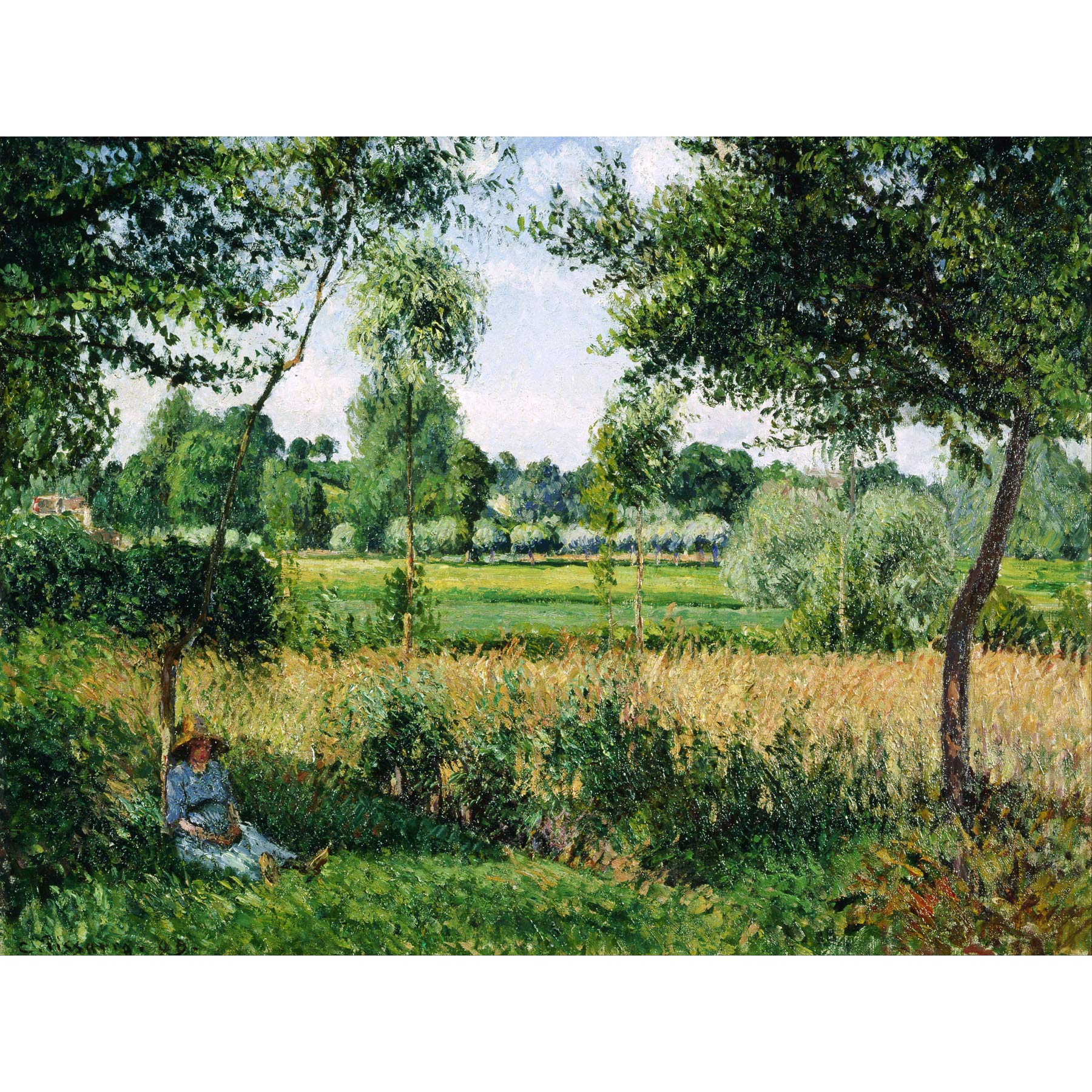 Pissarro Morning Sunlight Effect Eragny Large Art Print Poster Wall Decor Premium Mural