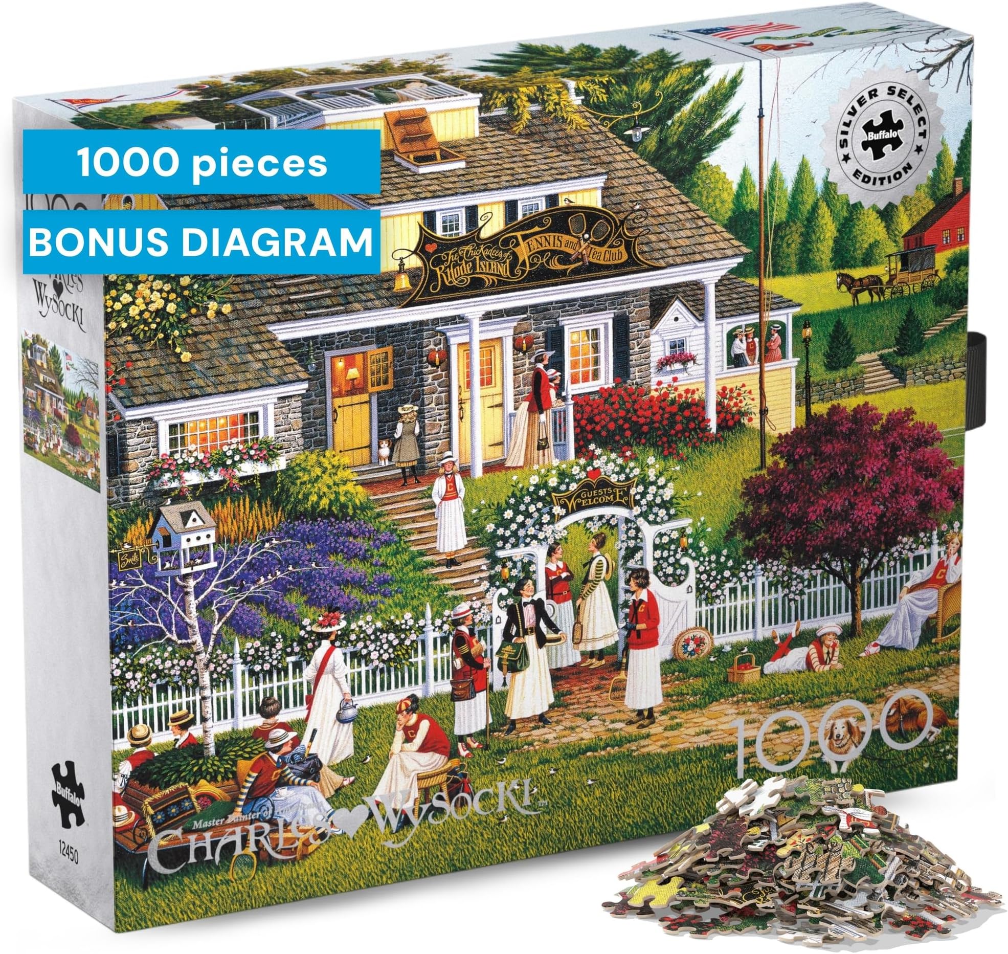 Buffalo Games - Silver Select - Charles Wysocki - Love - 1000 Piece Jigsaw Puzzle for Adults Challenging Puzzle Perfect for Game Nights - Finished Size 26.75 x 19.75