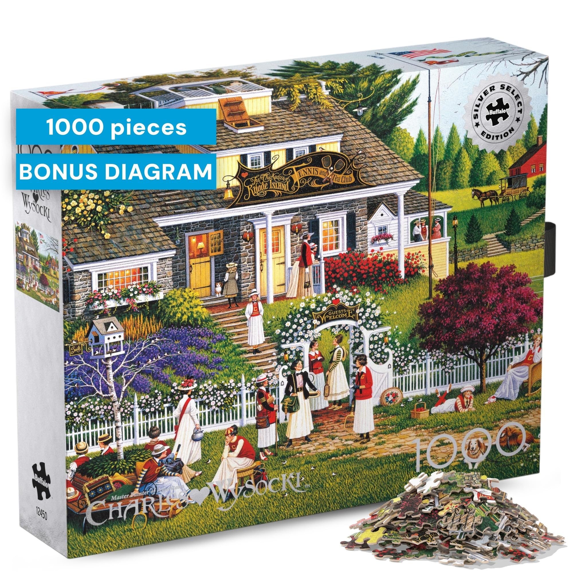Buffalo Games - Silver Select - Charles Wysocki - Charles Wysocki - Love - 1000 Piece Jigsaw Puzzle for Adults - Challenging Puzzle Perfect for Game Night - Finished Size is 26.75 x 19.75
