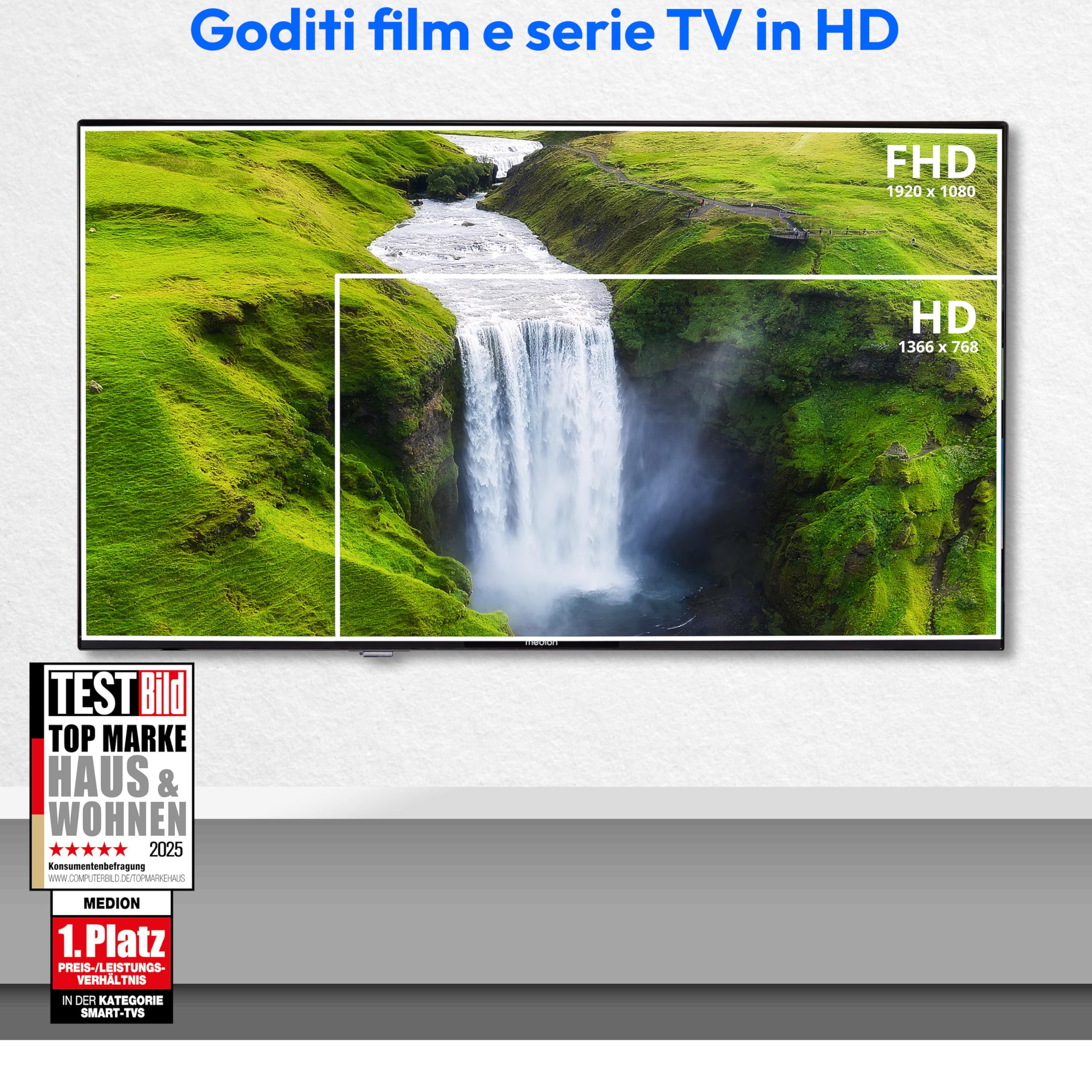 TV 32 Pollici Full HD Android Smart MD 832100 - Dettaglio