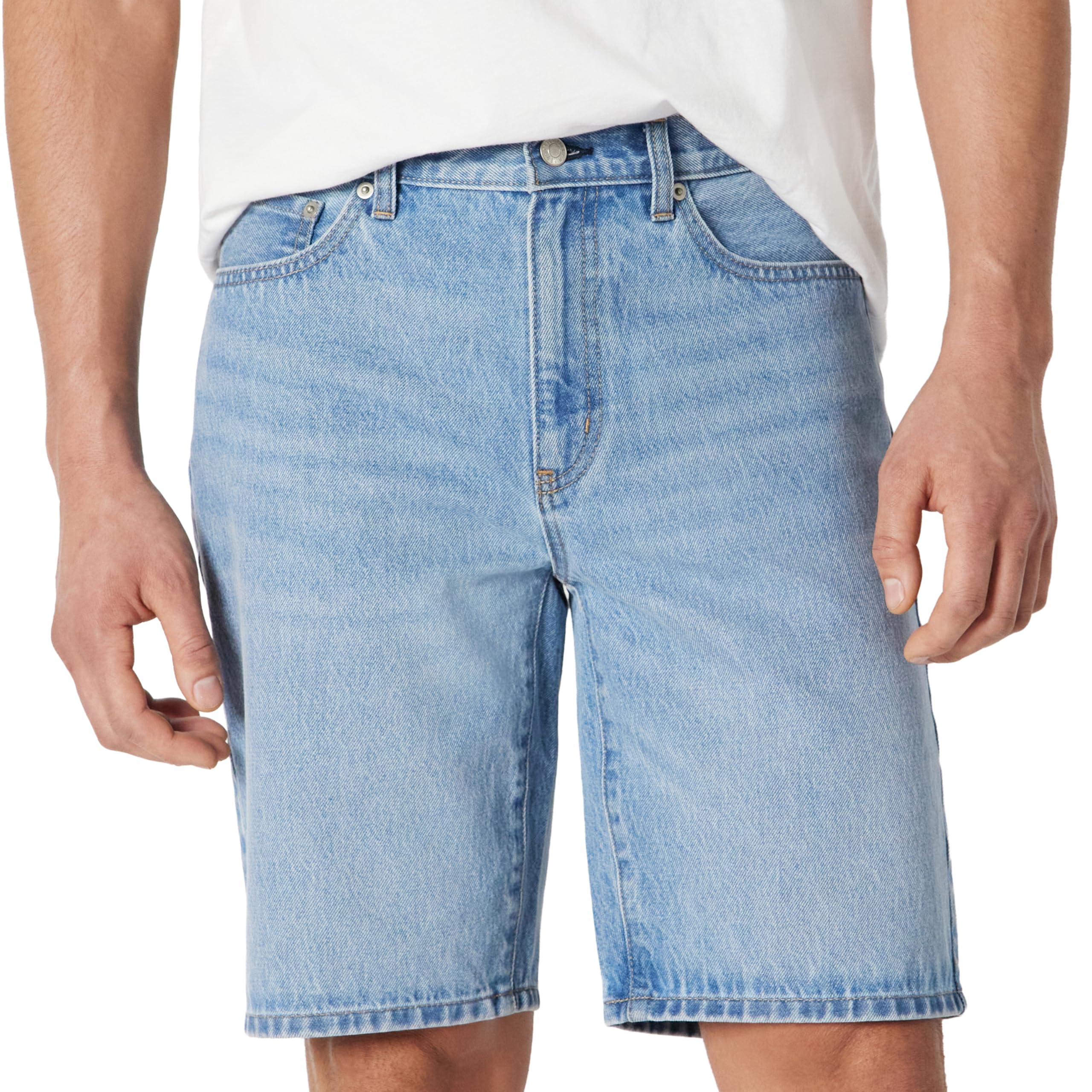 Amazon Essentials Mens Mens Rigid Relaxed-Fit Jean Shorts