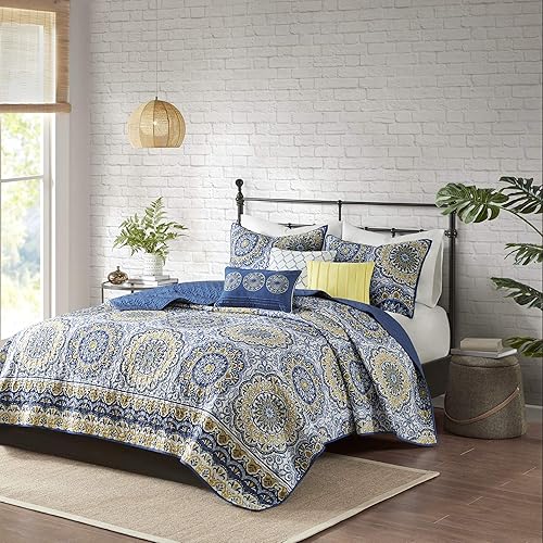 Colcha moderna Madison Park diseño clásico para todo el año colcha transpirable set de cama ligero fundas a juego almohada decorativa tamaño King