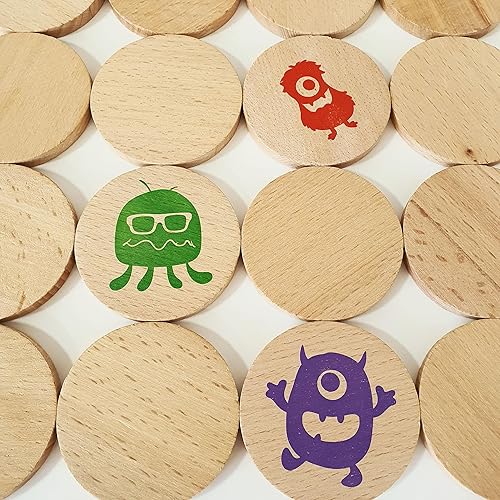 Miniatura 3 de bee smart Juego de memoria de madera - Juego de memoria a juego para niños de 3 años en adelante, 16 piezas  Juguete educativo para niños