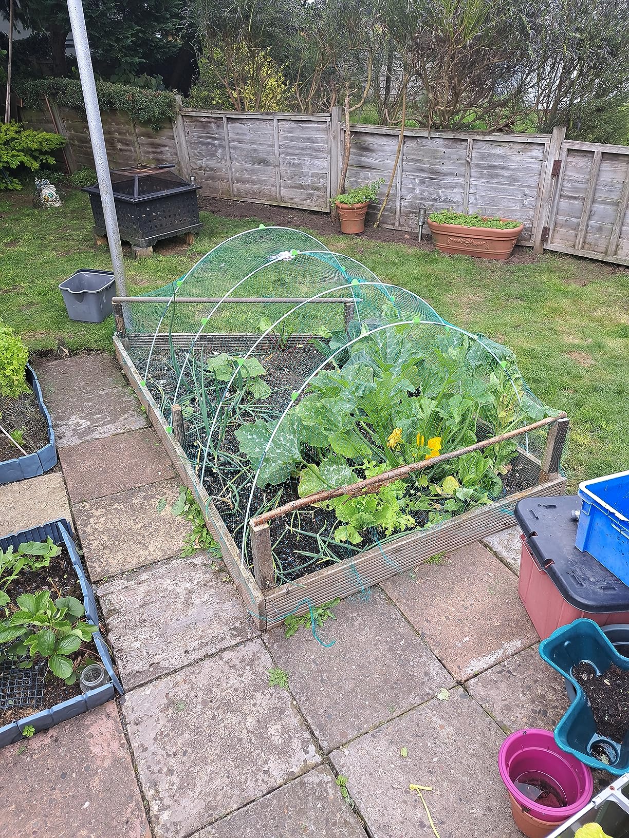 20Pcs Garden Hoops for Netting Raised Bed, Greenhouse Hoops Frame