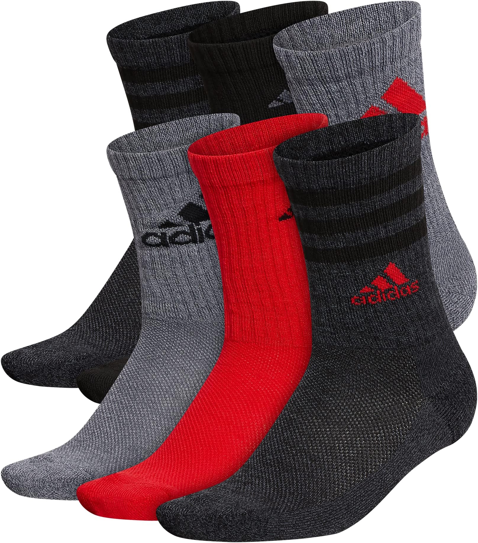 adidas red crew socks