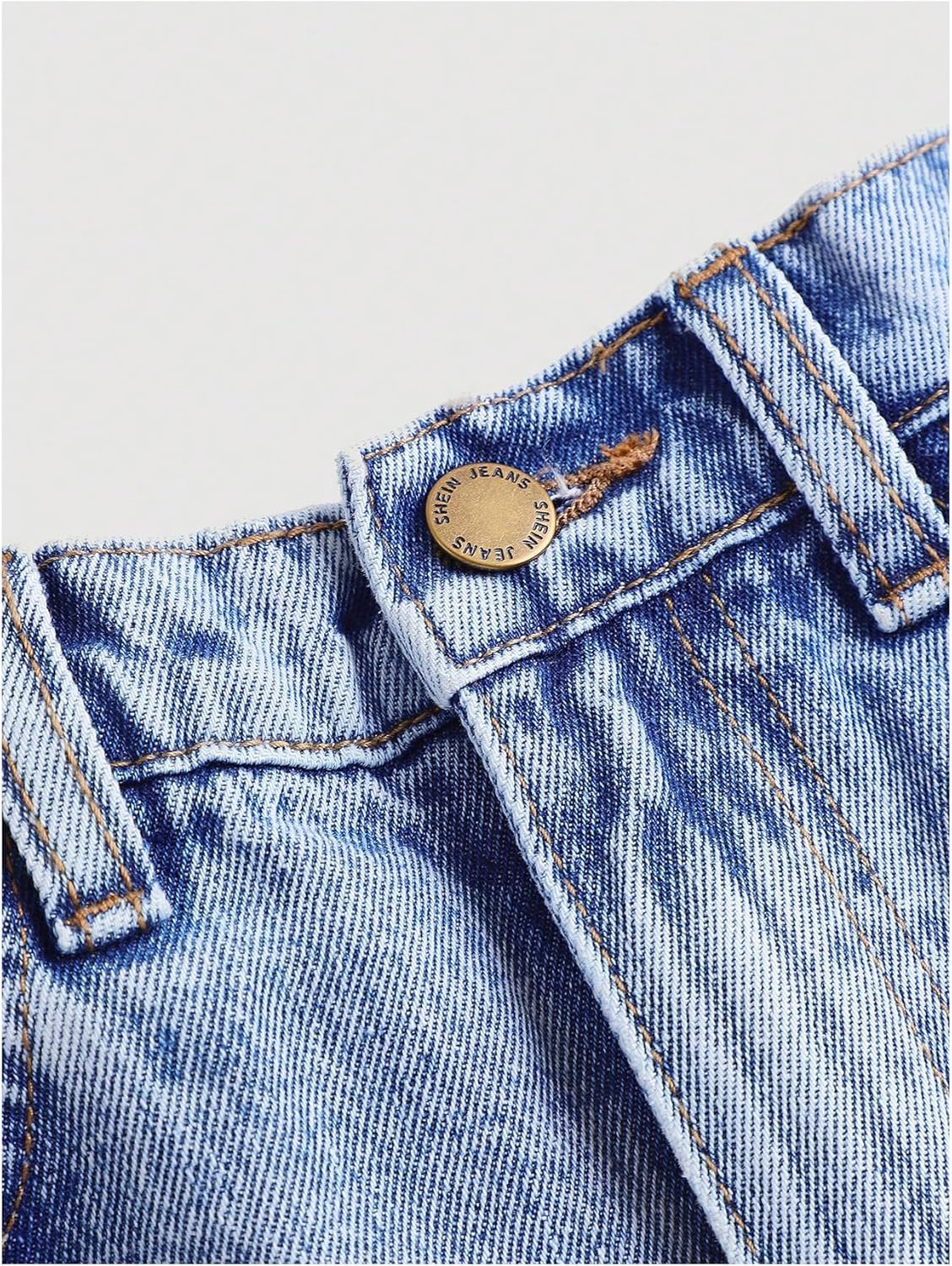 SweatyRocks Girl's Ripped Cut Out Jeans Distressed Straight Leg Denim Pants Trousers - Image 3