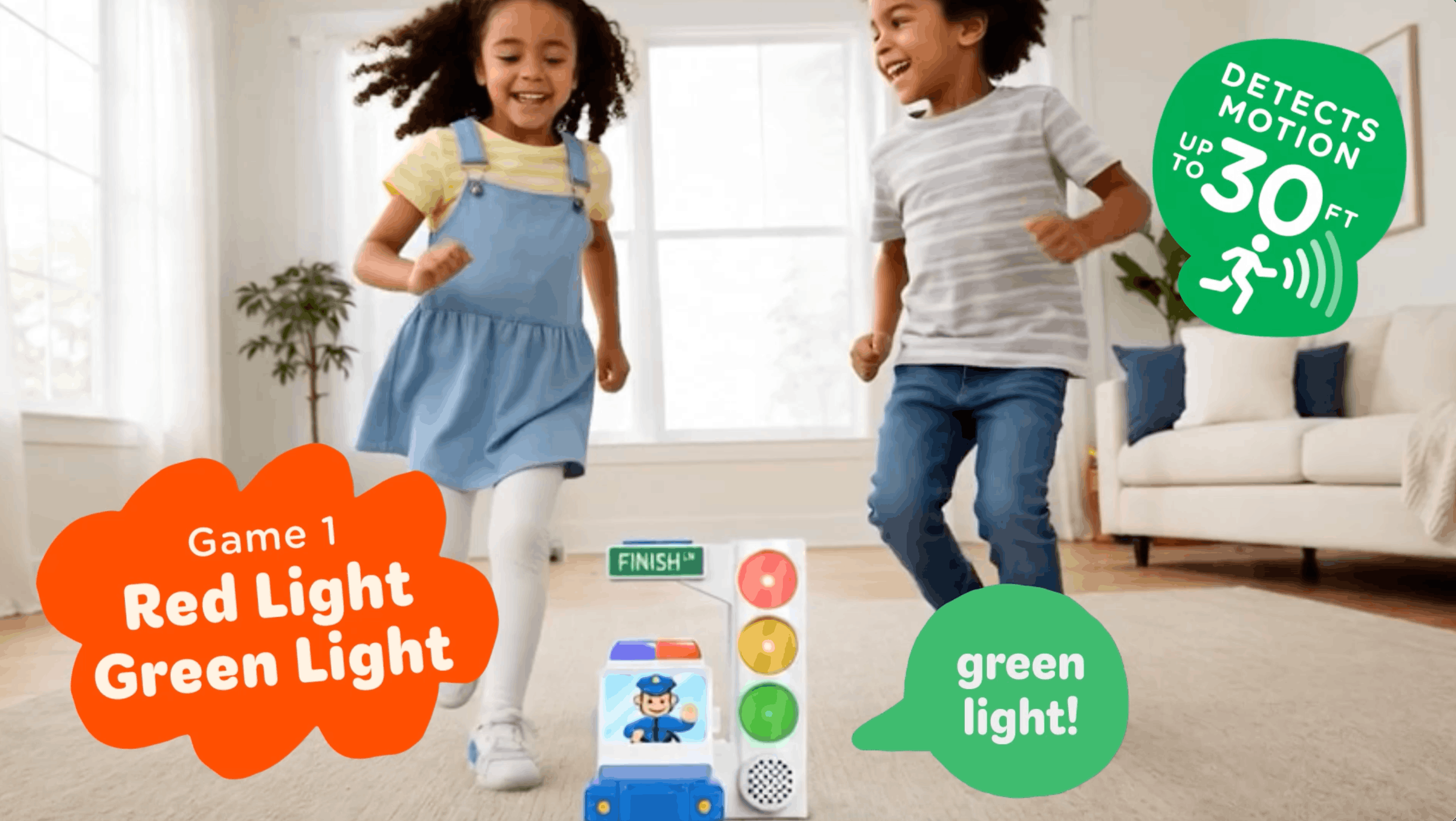 Amazon.com: Move2Play, Red Light Green Light Game with Motion