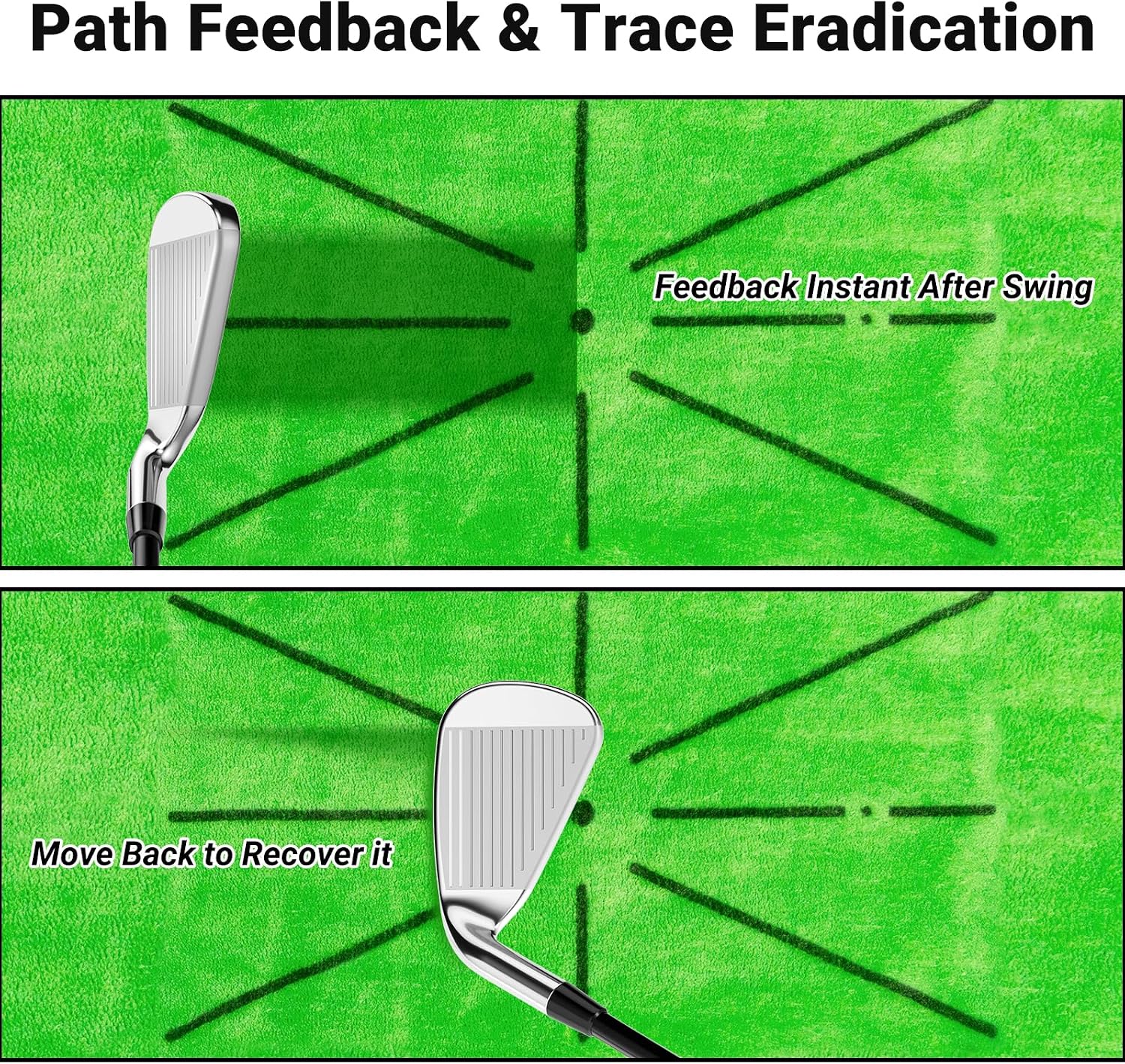 Golf Practice Mat,Golf Mats for Backyard Office & Garage Hitting Training image 4