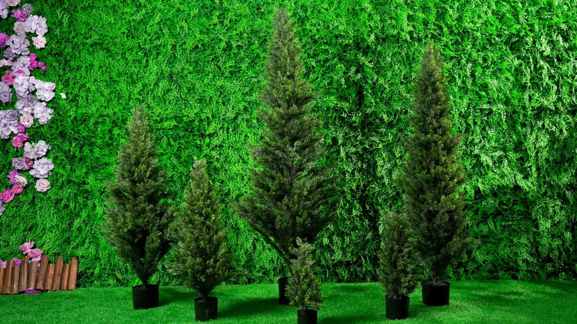 Amazon.com - Riceshoot 4 Pcs 3ft Artificial Cedar Topiary Trees