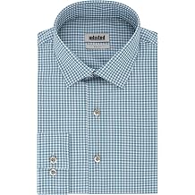 Kenneth Cole Mens Dress Shirt Slim Fit Checks and Stripes Patterned