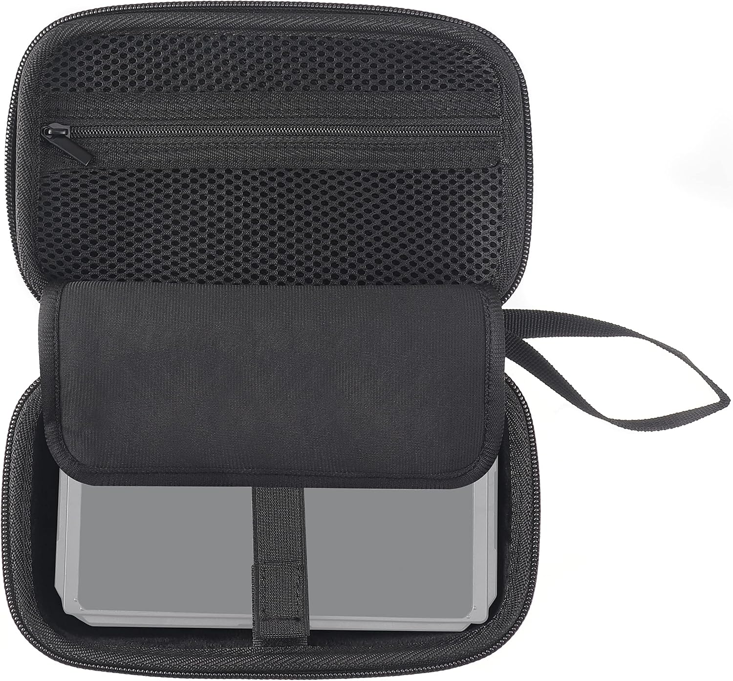 FocusFoto Hard EVA Carrying Case - Portable Video Monitor Bag Universal for 5inch Camera Field Monitor, Compatible with FEELWORLD FOTGA A50 C50 E50 A50TLS 5 inch DSLR Camera Field Monitor Storage Case