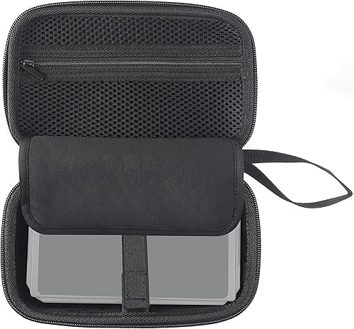 Miniatura 3 de FocusFoto Estuche de transporte rígido de EVA, bolsa de monitor de video portátil universal para monitor de campo de cámara de 5 pulgadas,