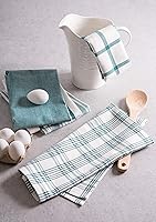 Vista 5 de DII Surtido Tejido, Juego de Paños de Cocina, 18x28 pulgadas, Verde Azulado, 5 Piezas