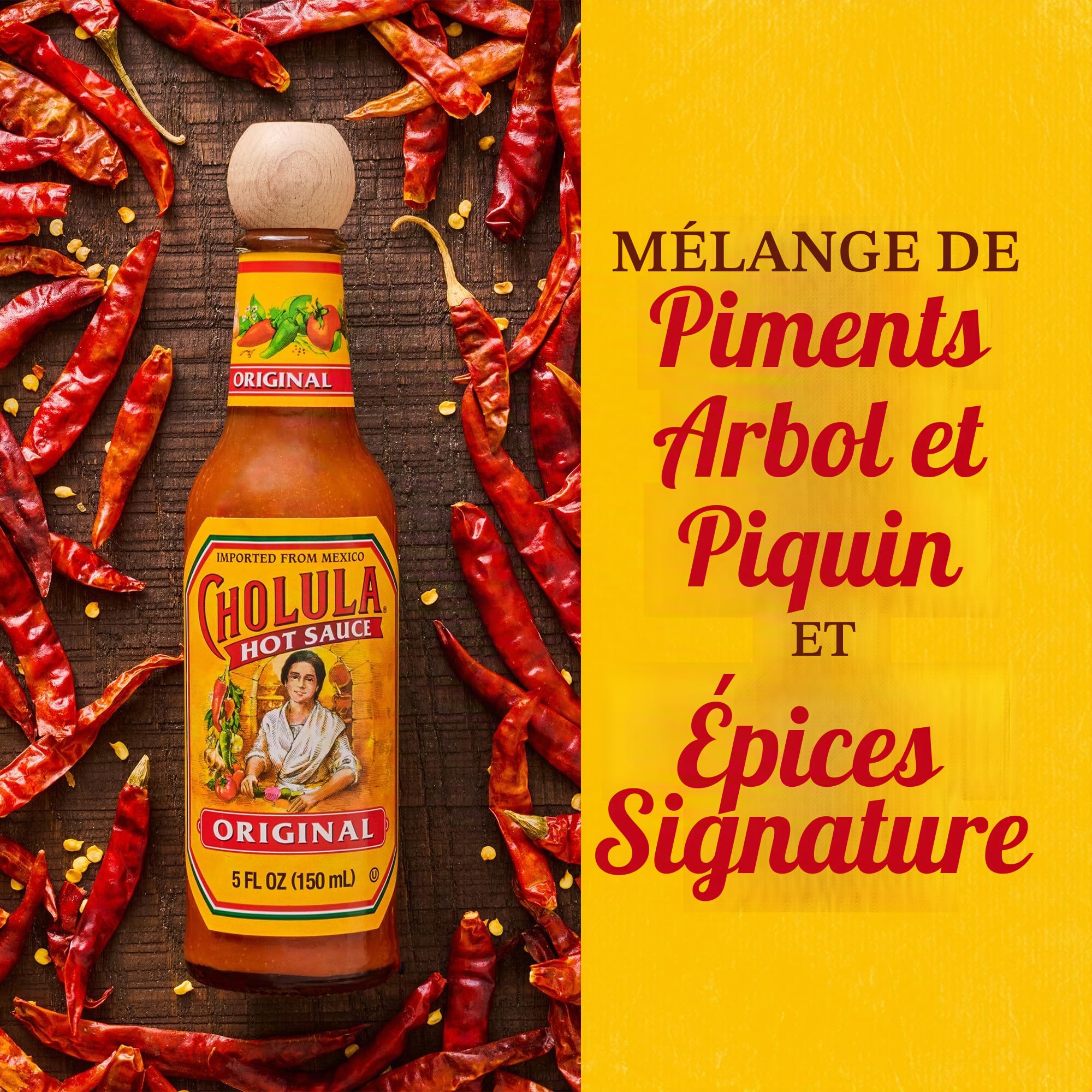 Cholula Original Hot Sauce, 150ml, Pack of 12,680197