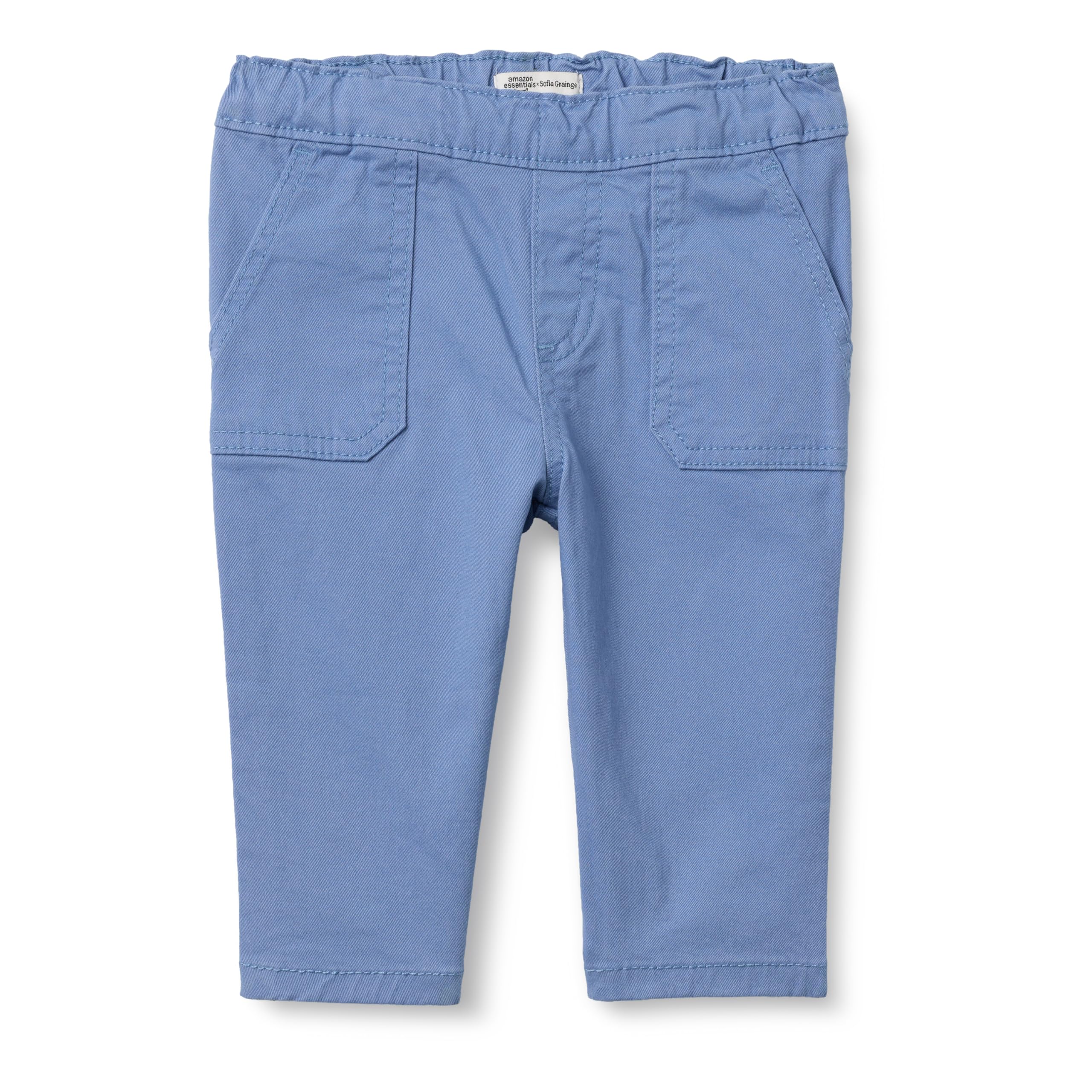 Amazon Essentials Unisex Toddlers' Stretch Chino Pants, Blue, 4T