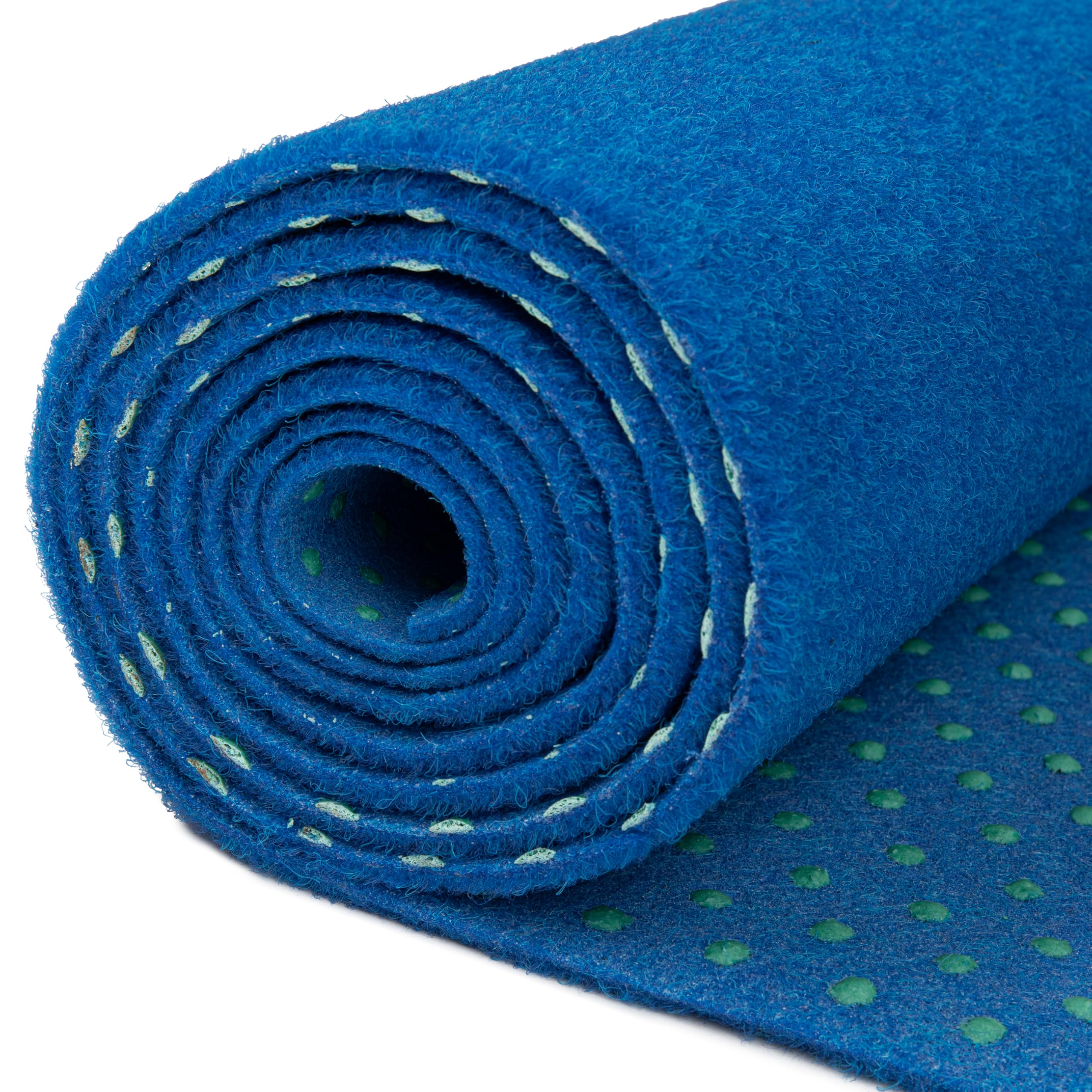 TAPISO Magic Forest Gazon Synthétique Extérieur au Mètre Faux Gazon Synthétique Moquette d'Exterieur Antidérapant Balcon Terrasse Jardin Bleu Résistant Épaisseur 4 mm 400 x 800 cm