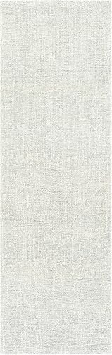 Miniatura 7 de Mark&Day - Alfombra blanca moderna de 8 x 10 pies, alfombra blanca para sala de estar, dormitorio o cocina (8 x 10 pies)