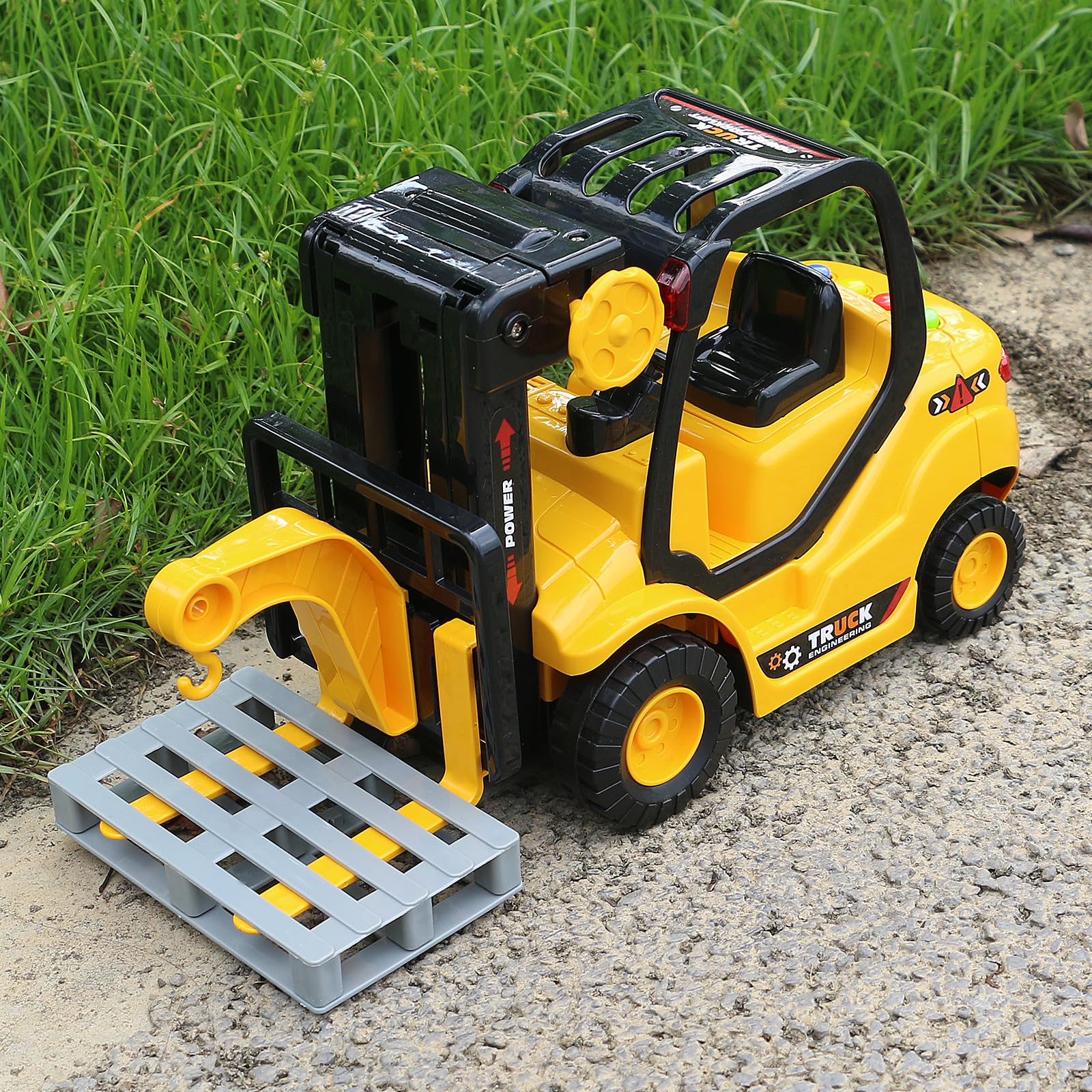 Amazon.co.jp: Cdymkf おもちゃフォークリフト パレット付き 1/16