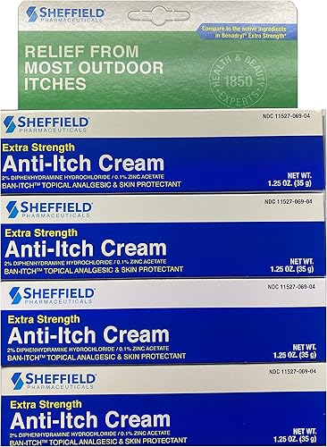 Dr. Sheffield 's Crema antipicazón con bloqueador de histamina - 1.25 oz (4)