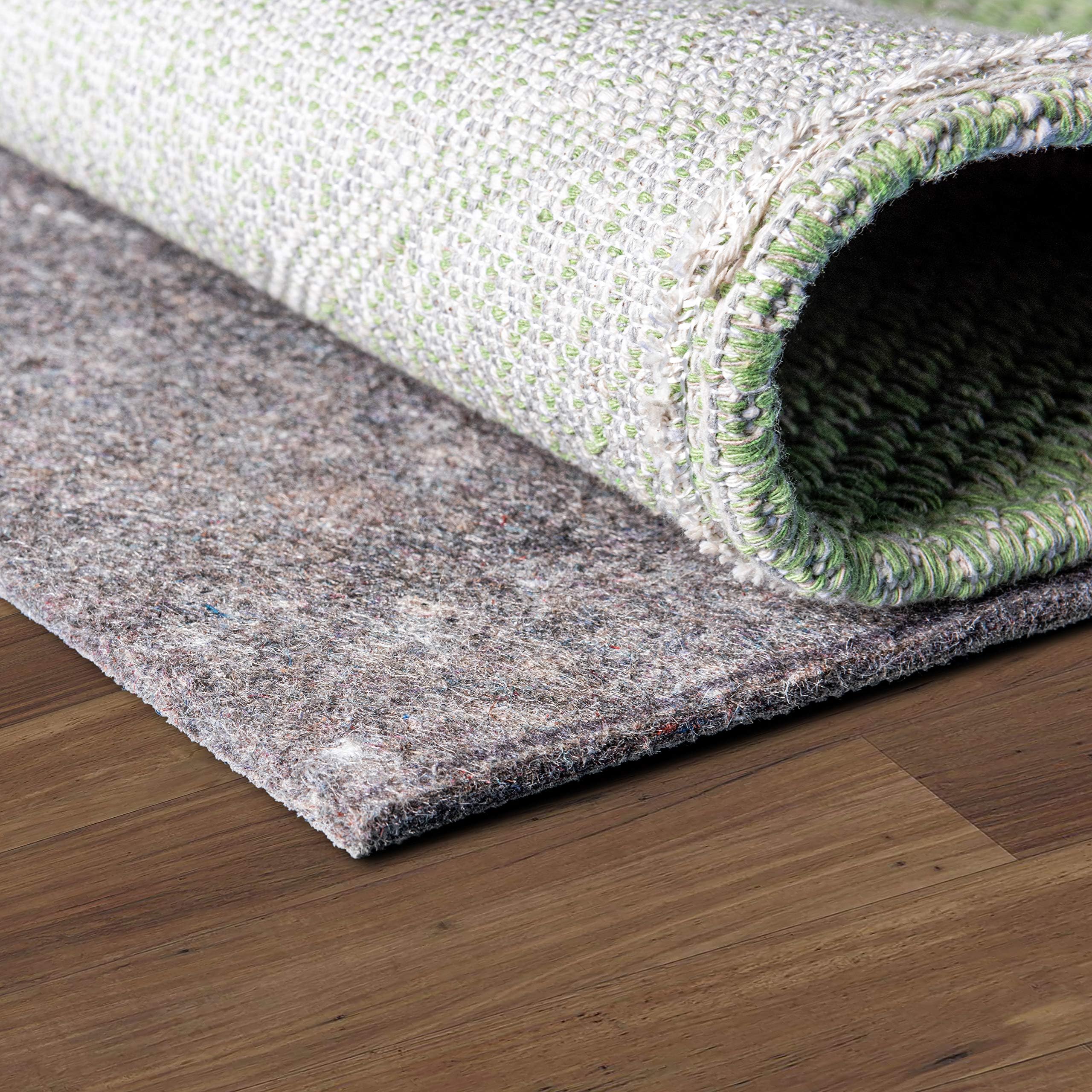 Unique Loom Uni-Luxe Dual Surface Felt and Rubber Non-Slip Rug Pad 1/4" Thick (2'x 6' Runner)