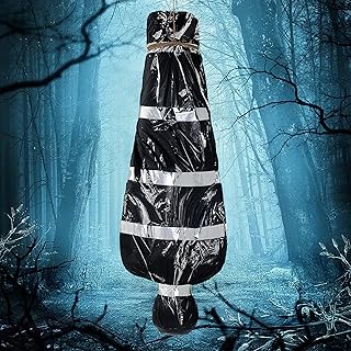 JOYIN 5ft Hanging Corpse Dead Victim Props Scary Inflatable Halloween Decorations Outdoor, Creepy Body Haunted House Decor Props for Indoor Lawn Yard Party Garden