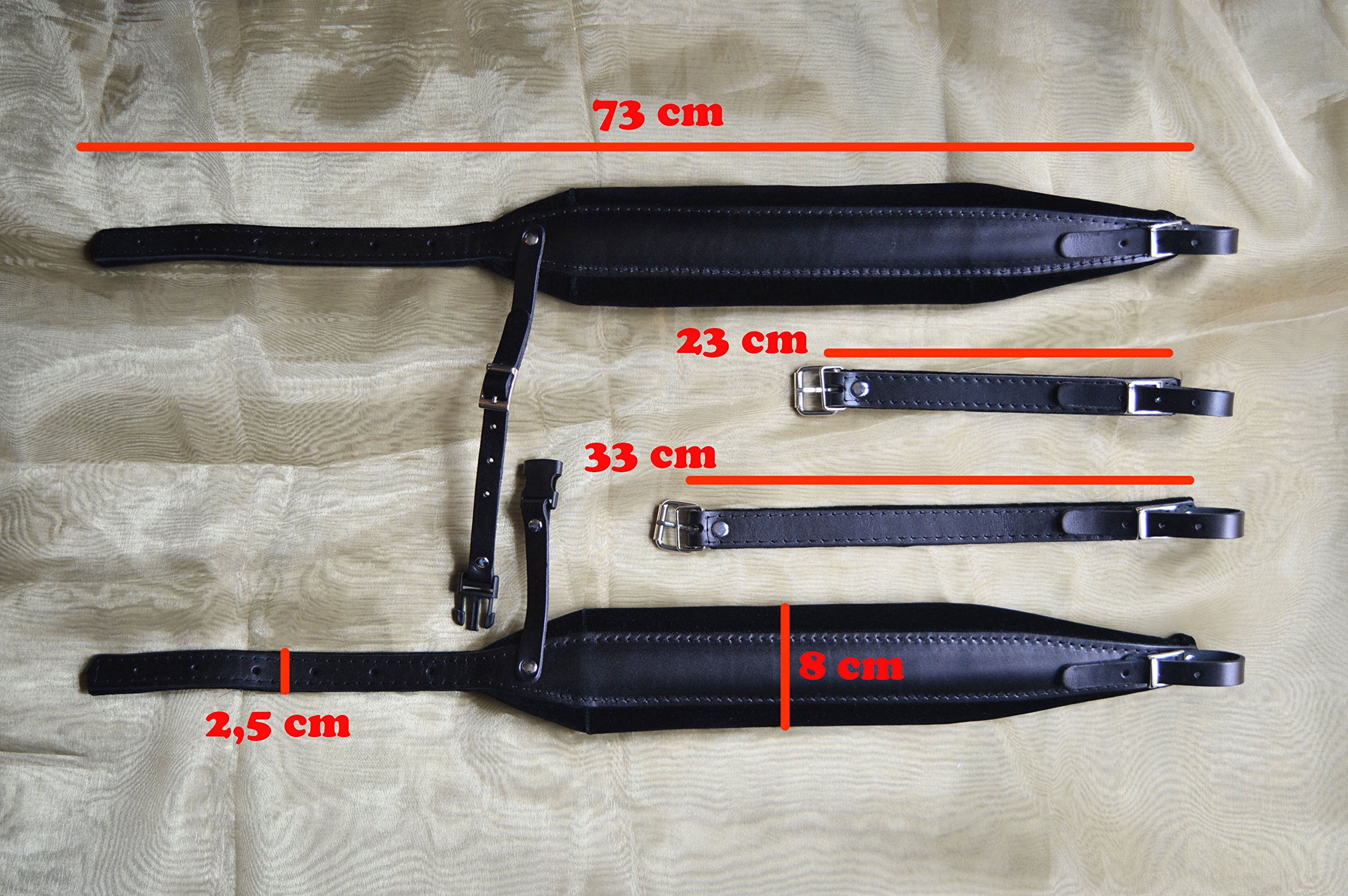 Manifattura Italiana Tracolle cinte cinghie bretelle spallacci per fisarmonica 8 cm PROFESSIONAL 100% Made in Italy