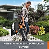 WORX Souffleur Aspirateur Broyeur 3000W WG505E 3-en-1 - 2