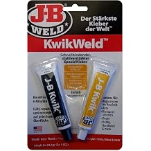 JB Weld 8276-DEU KwikWeld Quick Binding Steel Reinforced 2-Component Epoxy Adhesive, Binds in 6 Minutes