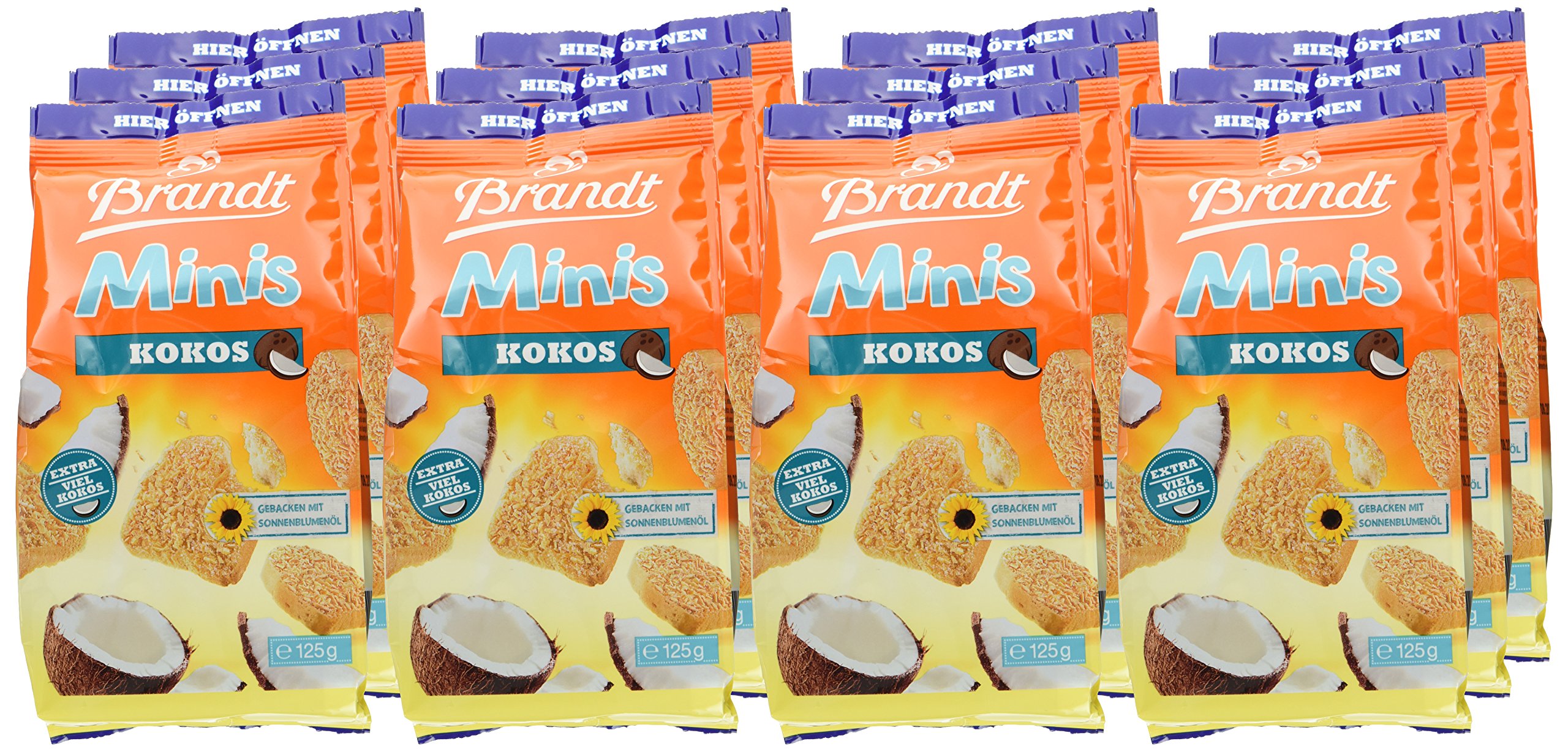 Brandt Mini Kokos-Zwieback, 12er Pack (12 x 125 g Packung)