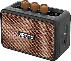 M-VAVE Amplificador Mini para Guitarra Elétrica : 5W Portátil com Bluetooth 5.3, 2 Canais (Clean/Overdrive), Bateria Recarregável 7h - Som Profissional para Prática em Casa, Viagens e Sessões Jam