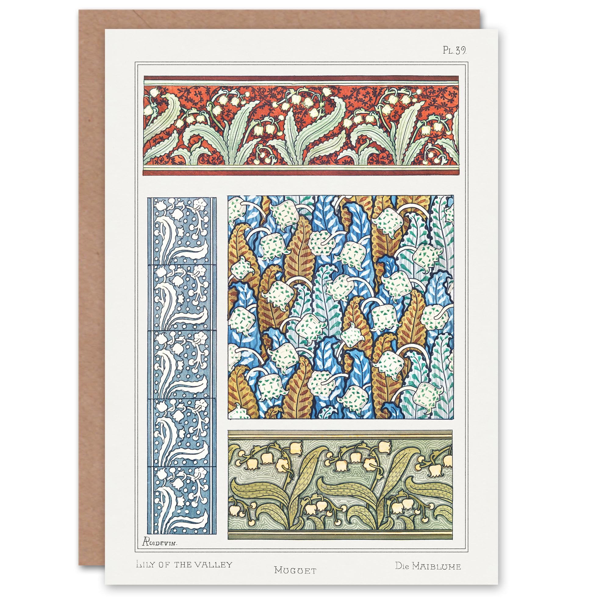Artery8 Maurice Pillard Verneuil Art Card Lily of the Valley