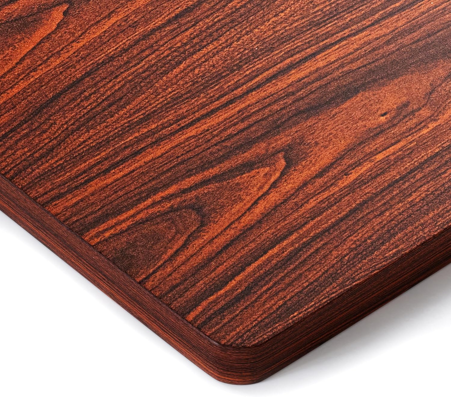 BIZUM Whole-Piece Particle Board Table Top Wood Countertop for Standing Desk DIY, 63x28x1 Inch Mahogany Desk Top