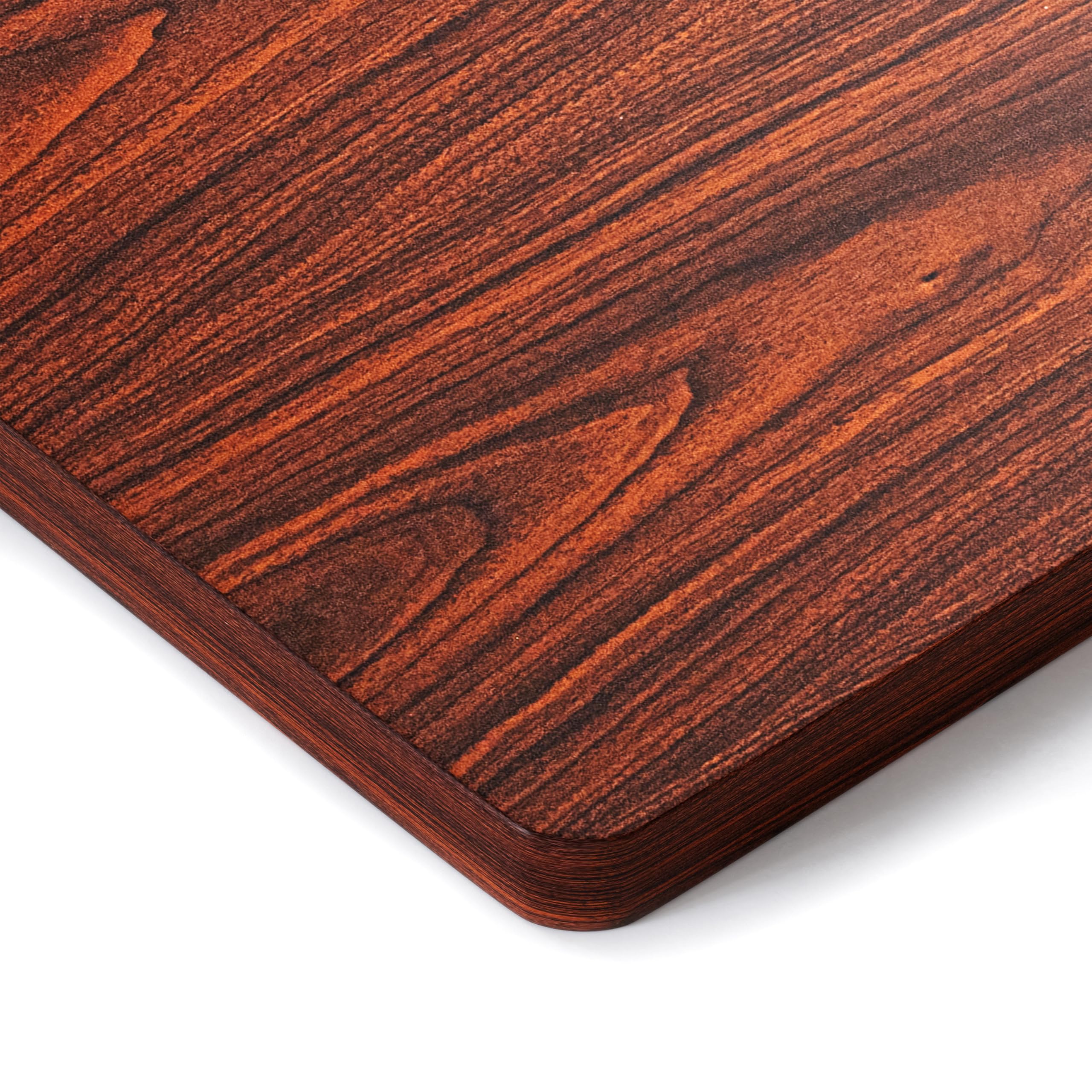 Photo 1 of BIZUM Whole-Piece Particle Board Table Top Wood Countertop for Standing Desk DIY, 55x28x1 Inch Mahogany Desk Top