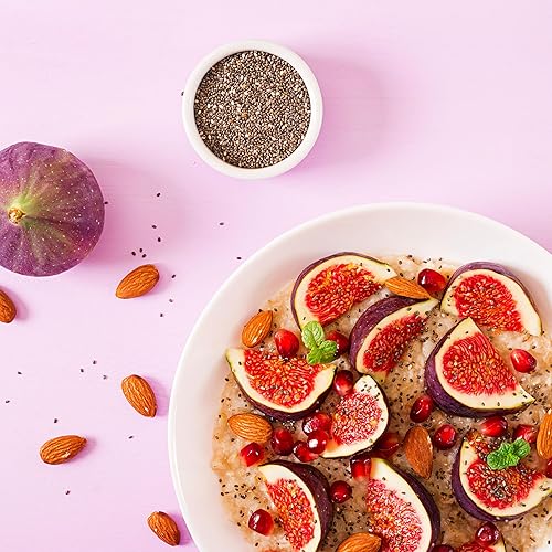 Miniatura 4 de Elan Semillas de chía orgánicas, 8.8 onzas, semillas de chía negra crudas naturales, a base de plantas, sin OMG, veganas, sin gluten, kosher,