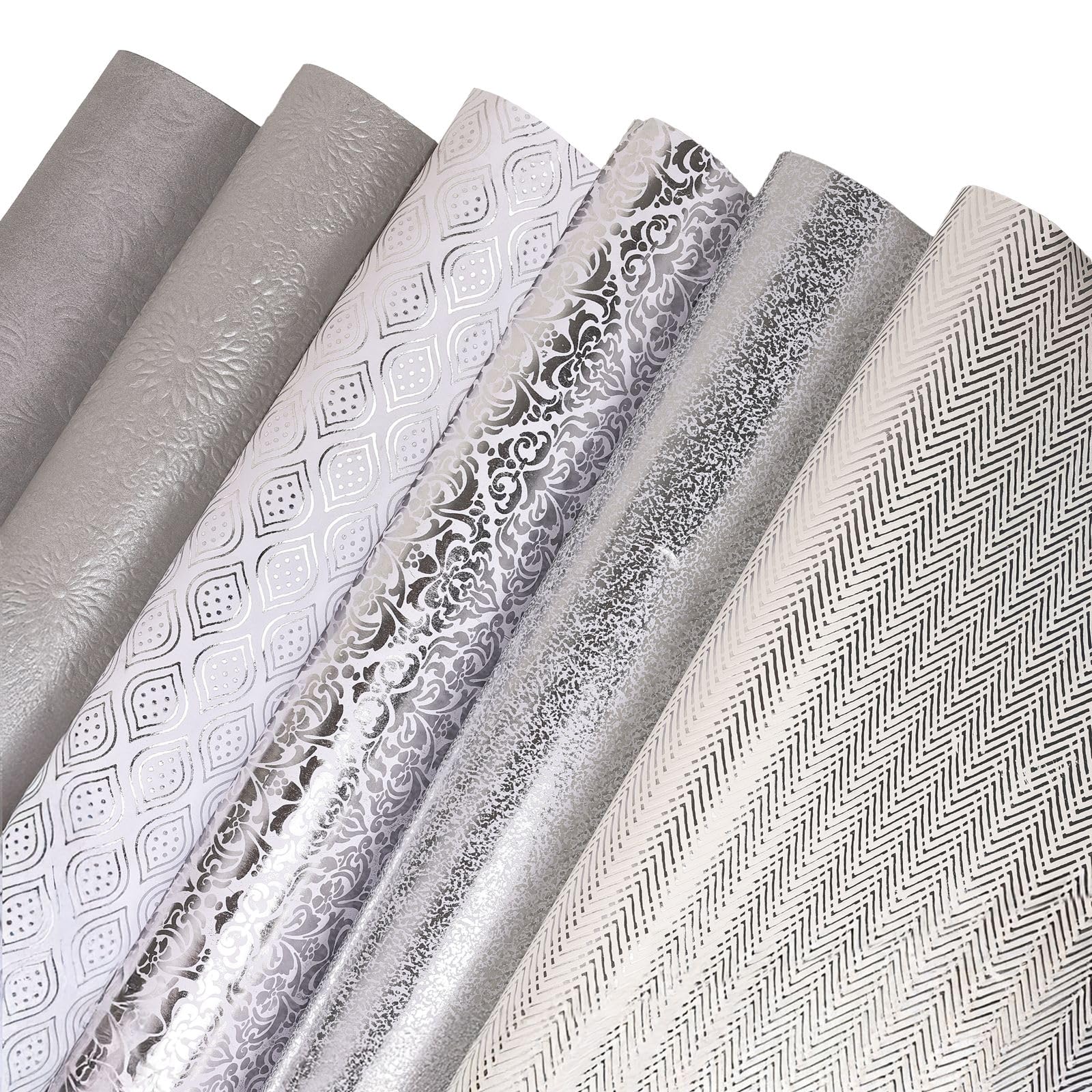 KidsyWinsy Premium Gift Wrapping Paper Sheets (Silver, Pack Of 6) With Tags, Ribbon Bows, Confetti | Gift Wrap Paper For Packing | Wrapping Sheets For christmas, Birthday, Wedding Anniversary, Festive Occasions-image-35
