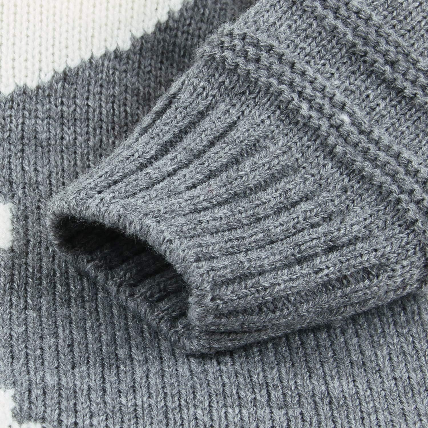 Ziyunlong Newborn Baby Boy Sweater Romper Toddler Baby Knitted Outfits Long Sleeve Bodysuit Girl Knitted Winter Clothes Infant Outfit(0-6M, Grey)