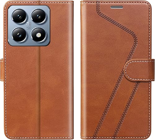 Miniatura 41 de para Samsung Galaxy A14 5G (2023) Funda tipo cartera, Funda de cuero con tapa [Bloqueo RFID] Soporte para tarjetas de crédito Folio Soporte